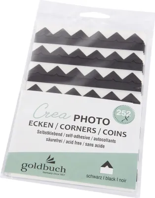 Immagine prodotto di Goldbuch angoli per foto Crea nero 252 pezzi autoadesivi senza acidi Scrapbooking