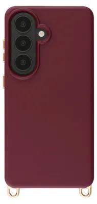 Imagen del producto de Funda trasera Rivièra con MagSafe con ganchos desmontables para Samsung Galaxy S26 - Bold Burgundy