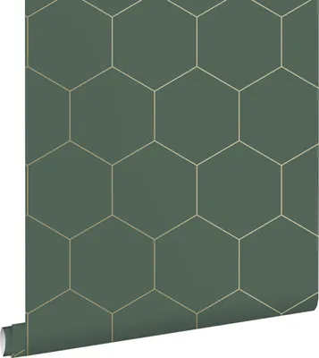 Zdjęcie produktu dla ESTAhome Tapeta klątwa ciemnej zieleniIzłotym 53 cm x 10.05 m