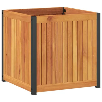 Obrázek produktu pro vidaXL květináč 45x45x44 cm z masivního dřeva akácie a oceli
