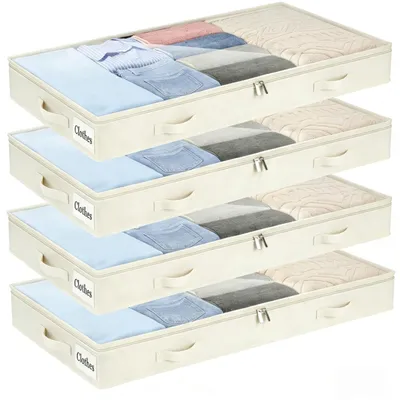 Obrázek produktu pro Omgoods - Úložné boxy pod postel, 4 kusy