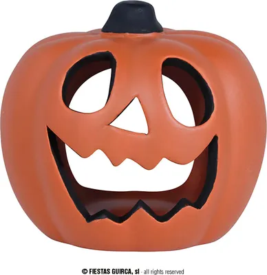 Obrázek produktu pro Halloween dekorace s dýňovým obličejem Strašidelná podzimní dekorace, barva: oranžová