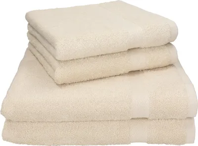Produktbild von Betz 4-tlg. Handtuch-Set PREMIUM - 2 Liegetücher 2 Handtücher 100% Baumwolle Farbe: sand