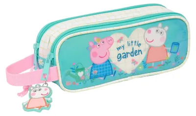 Image de Safta Double Peppa Pig Pretty Flowers Trousse Bleu Homme Bleu One Size