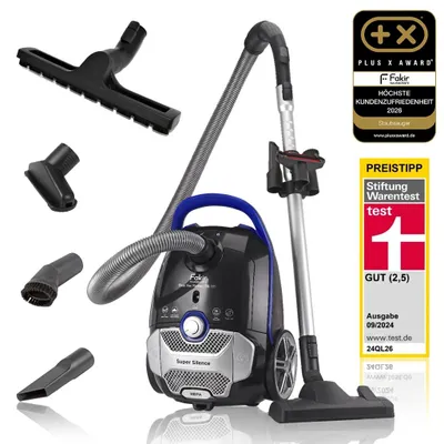 Produktbild von Fakir Blue Vac Power Staubsauger mit Beutel, 800 Watt Leistungsstark, Allergiker freundlicher HEPA 14 Filter, 12m Aktionsradius, 800Watt, extra leise, KI-generiertes Bild