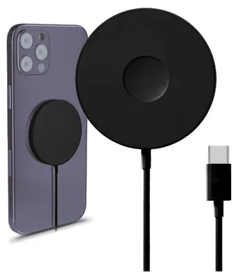 Produktbild von Drahtloses Ladegerät für iPhone, Samsung Galaxy, AirPods, iWatch - Schwarz