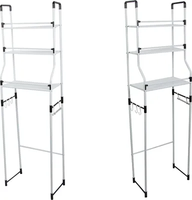 Obrázok produktu pre Verk 27359 Skladovací regál s 3 policami nad práčkou 157 x 64 x 17 cm, biely