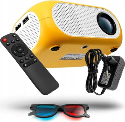Obrázok produktu pre Mini projektor X20 LED Full HD USB HDMI 70'' Kompaktný reproduktor 2W Diaľkové ovládanie 3D Domáce kino Prenosný