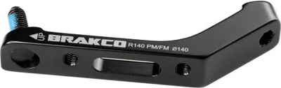 Immagine prodotto di Adattatore per pinza freno a disco posteriore Brakco Flatmount/Postmount da 160 mm per bicicletta, argento Argento, taglia unica
