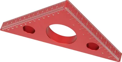 Obrázok produktu pre Pravouhlé pravítko z hliníkovej zliatiny, trojuholníkové pravítko pre domácich majstrov na spracovanie dreva, meracie náradie