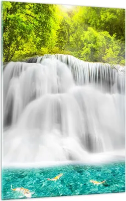 Produktbild von Bilder auf glas - Einteilig - Park natur landschaft - 50x70cm - Glasbilder - Wandbilder - Bilder - zum Aufhängen bereit - Wanddekoration aus Glas - Glas Bilder - Wandbild auf Glas - GPA50x70-2511
