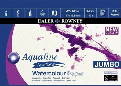 Produktbild von Daler Rowney Aquafine 50 A3 300g
