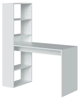 Image de CALICOSY - Bureau réversible avec étagère de rangement - L120 cm