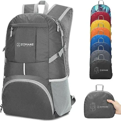 Produktbild von Famanu Faltbarer Rucksack 35 Liter - Wasserdicht, Leicht, für Outdoor und Reisen