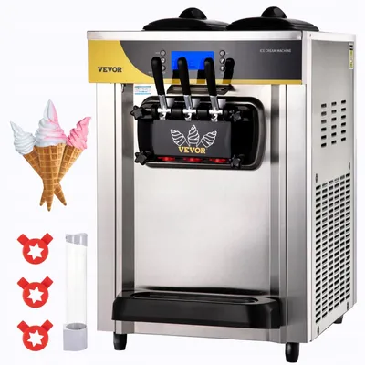 Zdjęcie produktu dla KOMERCYJNA MASZYNA DO ROBIENIA LODÓW MIĘKKICH 22-30 L/h. 3 SMAKI AUTOMAT