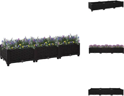 Produktbild von vidaXL Hochbeet 120x40x23 cm Polypropylen -  Blumentöpfe & Pflanzgefäße