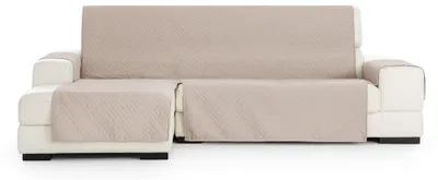 Schonbezug für Chaise Longue, 240 cm, beige, linke Seite