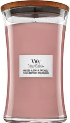 Produktbild von WOODWICK Kerze - GEPRESSTE BLÜTEN & PATCHOULI