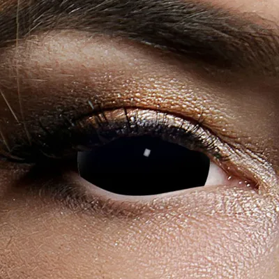 Produktbild von Kontaktlinsen Black Sclera 6 Monate, 22mm, Halloween Vampir Zombie