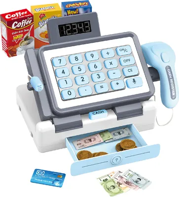 Zdjęcie produktu dla Kasa WIKY z efektami niebieska 25 cm