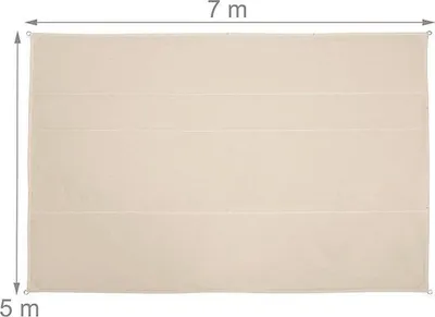 Image de Tenture d'ombrage Famanu, imperméable, résistante aux UV - Beige