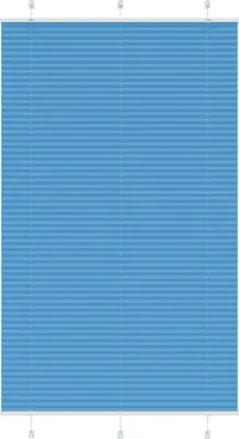 Produktbild von Plissee Blau 115x200 cm Stoffbreite 114,4 cm Polyester