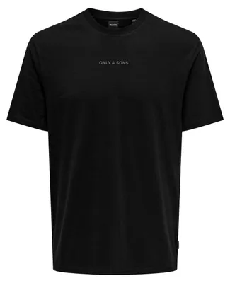 Produktbild von ONLY & SONS Weiches Jersey T-Shirt Rundhals Gummidruck Komfort Größe: S