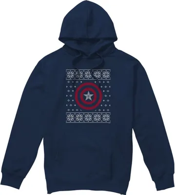 Produktbild von Captain America - Kapuzenpullover für Herren TV4770 (S) (Marineblau)