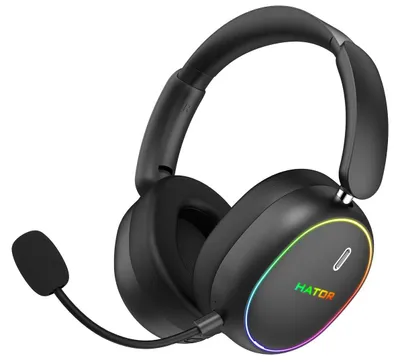 Immagine prodotto di HATOR Phoenix 2 Wireless, cablato e wireless, gioco, 10 - 44000 Hz, 265 g, cuffia con microfono, nero