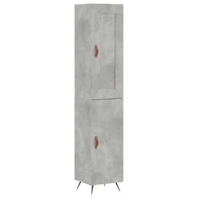 Immagine prodotto di Credenza Grigio Cemento 34,5x34x180 cm in Legno Multistrato