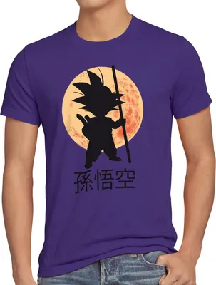Produktbild von style3 Goku Dragon Moonlight Herren Anime T-Shirt Mond Gohan Jung Dojo Son Drache Young