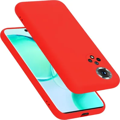 Produktbild von Cadorabo Hülle für Honor 50 / Huawei NOVA 9 Hülle Silikon Handyhülle Case aus flüssigem Silikon, Kratzfeste und stoßfeste Schutzhülle für Honor 50 / Huawei NOVA 9