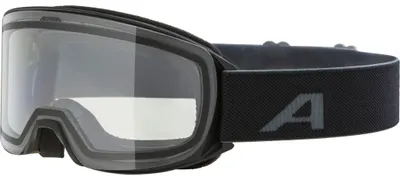 Produktbild von ALPINA NAKISKA Kinderskibrille, black matt clear, One Size