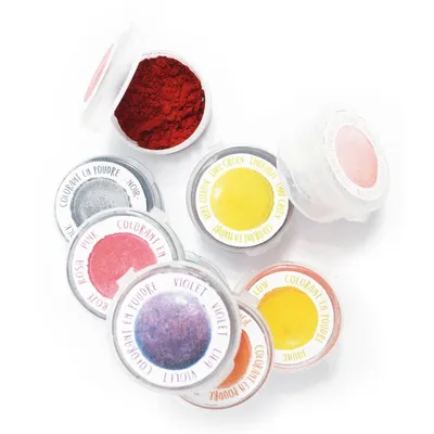 Image de Mini-colorants Poudre Scrapcooking Assortiment 9 Couleurs Vives Pour Pâtisserie - Scrapcooking