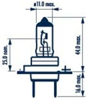 Produktbild von Philips BlueVision ultra Fahrzeugscheinwerferlampe 12342BVUB1, 60 W, 12 V, H4, Xenon, 4000 K