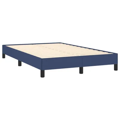 Produktbild von Bettgestell ohne Matratze Blau 120x190 cm Stoff