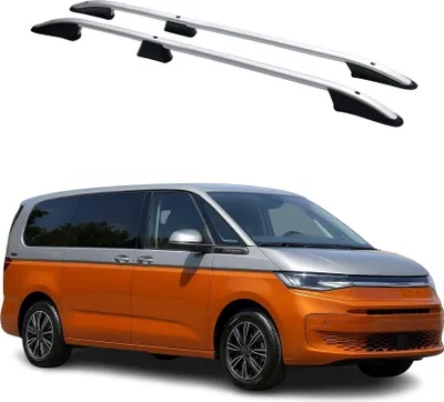 Image de Barres De Toit Longitudinales pour VW T7 Multivan 2021-2025 Alu Gris 2x L1/L2
