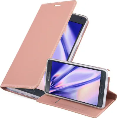 Image de Cadorabo Housse pour Samsung Galaxy NOTE 4 Housse en rose Cover Etui Book Case Booklet