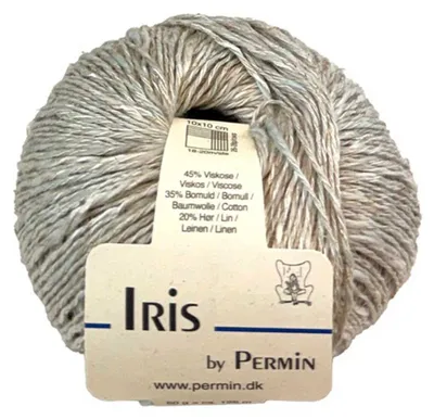 Immagine prodotto di Iris di Permin – Filato estivo "Flammé" con fibra LENZING™ ECOVERO™ (50 g) – Colore: menta fresca