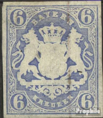 Produktbild von Briefmarken Bayern 1867 Mi 16 Pracht gestempelt Staatswappen