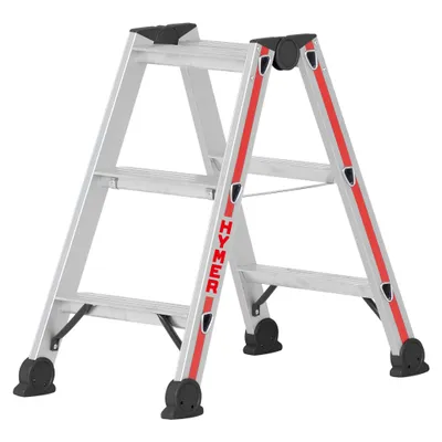 Immagine prodotto di Scaletta Hymer, accesso bilaterale, 2x3 gradini, altezza di abbassamento 0,70 m, altezza di sbraccio 2,19 m, peso 3,6 kg