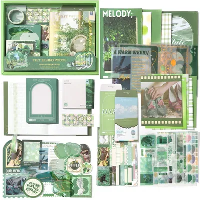 Produktbild von Ästhetisches Bullet Journal Set mit Scrapbooking-Zubehör
