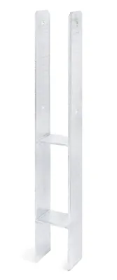 Produktbild von Alberts H-Pfostenträger | feuerverzinkt | lichte Breite 71 mm | Gesamthöhe 600 mm | Materialstärke 5 mm