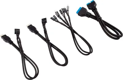 Obrázek produktu pro Corsair CC-8900244, 0,3 m, Samec, Samec, Přímý, Přímý, Černá