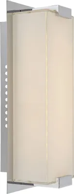 Produktbild von LED Wandleuchte, Chrom, Glas, H 28 cm