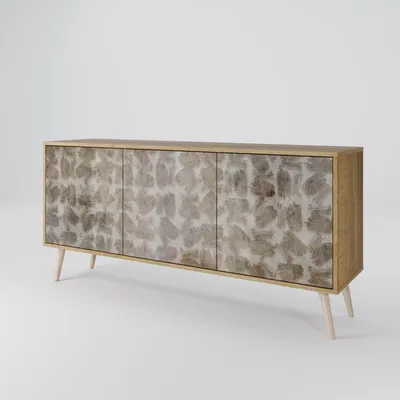 Immagine prodotto di Spacerebels cassettiera a 3 ante - credenza cassettiera - credenza alta - mobile armadio - soggiorno camera da letto - 57,5×164,5×42 (HxLxP)