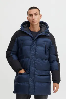 Produktbild von Blend 20714791 Outerwear Herren Winterjacke Herrenjacke Jacke Warm gefüttert Winterjacke mit angesetzten Details und Kapuze Regular Fit