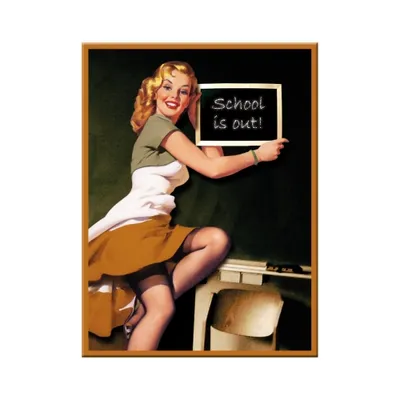 Image de Nostalgic-Art - Aimant 6 x 8 cm - Pin Up - École