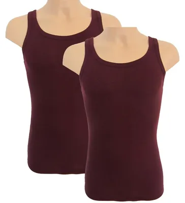Produktbild von HERMKO 63000 2er Pack Herren Funktionsunterhemd, Tank Top (Weitere Farben), Größe:D 4 = EU S, Farbe:bordeaux