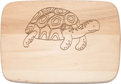 Produktbild von Mr. & Mrs. Panda Frühstücksbrett Schildkröte Marschieren - Transparent - Geschenk, Reiselust, Meer, buchenholzbrett, vesperbrett, Frühstücksbrettchen, Schildkröten